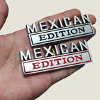 Mexican Edition Metal Car Emblems - Ideal for Hood, Trunk, Fenders, Doors of Nissan, GM, VW, Toyota, Chevy