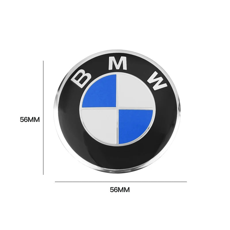 4Pcs 56mm Car Badge Wheel Center Hub Cap Sticker Accessories For BMW M E46 E90 E60 F30 F10 E39 E36 F20 G30 G20 E87 E92 E91 X1 X5