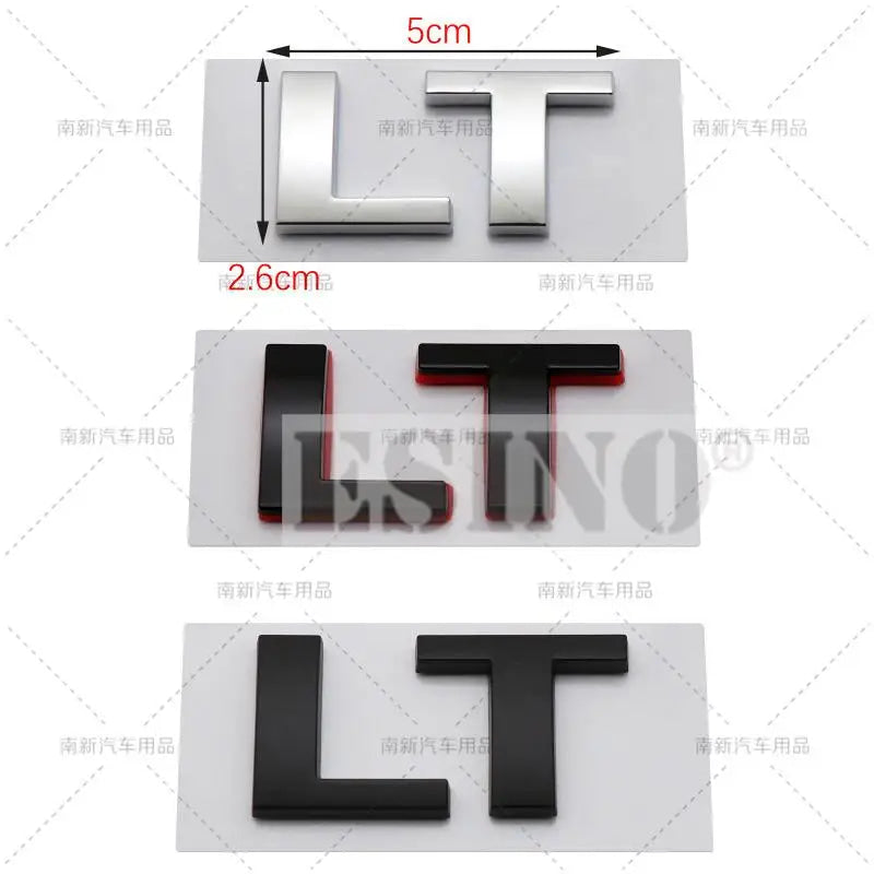 Car Styling LT 3D ABS Badge Body Adhesive Emblem Sticker Decal  for Chevrolet Silverado Suburban Tahoe Offroad 4X4