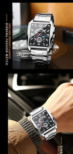 BINBOND Luxury quartz wristwatches luminous waterproof auto date chronograph men's watch business sport fashion casual reloj