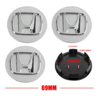 4pcs 56/58/60/69mm Car Wheel Center Hub Caps Accessories For Honda Type R Type S VTEC DOHC Modulo Vezel Legend Si RR Insight