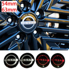54mm/63mm New Car Wheel Center Hub Caps Rim Modified Covers for Nissan Teana Tiida Sentra X Trail T32 Qashqai J10 J11 Leaf Juke