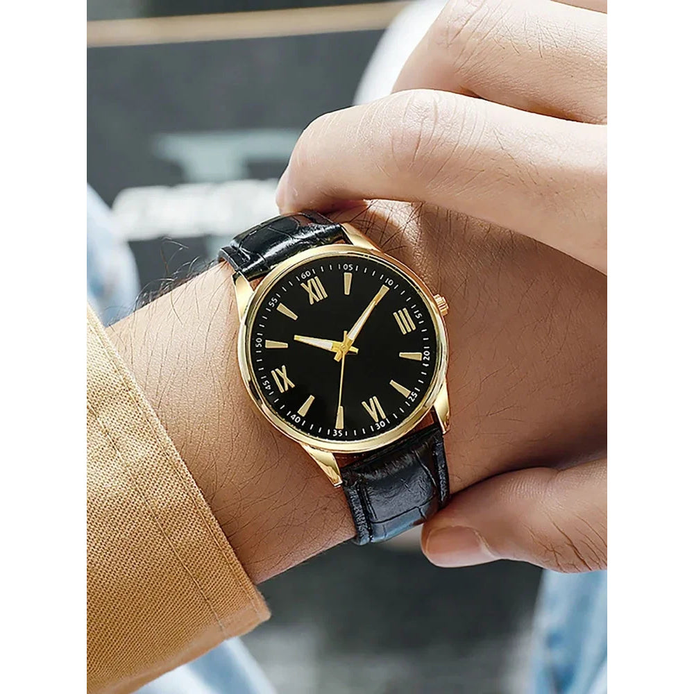 Luxury Minimalist Watch for Men Leather Ultra Thin Band Leather Man Business Wristwatches Casual Quartz Watches Reloj Hombre