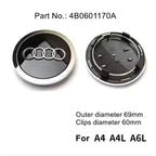 4pcs AUDI 60/61/68/69/77MM/135MM Car Wheel Center Hup Cap Cover for A6L A7 A8 A3 A4 A5 A6 S3 S4 Q3 Q5 Q5L Q7 RS3 RS4 RS5 RS6 TT