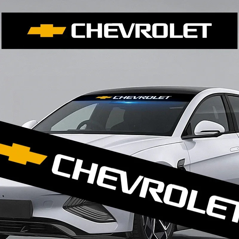 Easy Install Car Front Window Decoration Sticker CompatibleChevrolet Colorado Cruze Spark Captiva Malibu Trax Aveo Camaro Onix