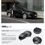For Audi 4pcs 60mm Car Styling Audi Wheel Center Cap Emblem Hub Covers Badge For Audi B5 B6 B7 B8 B9 D3 Q3 Q5 Q7 TT A1 A3 A4 A5
