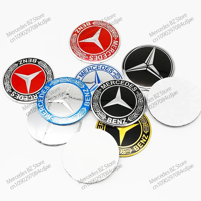 4pcs 56mm 75mm Car Wheel Center Hub Caps Cover Auto Accessories Mercedes Benz Amg C180 C200 C260 W108 W124 W126 W140 W168 W176