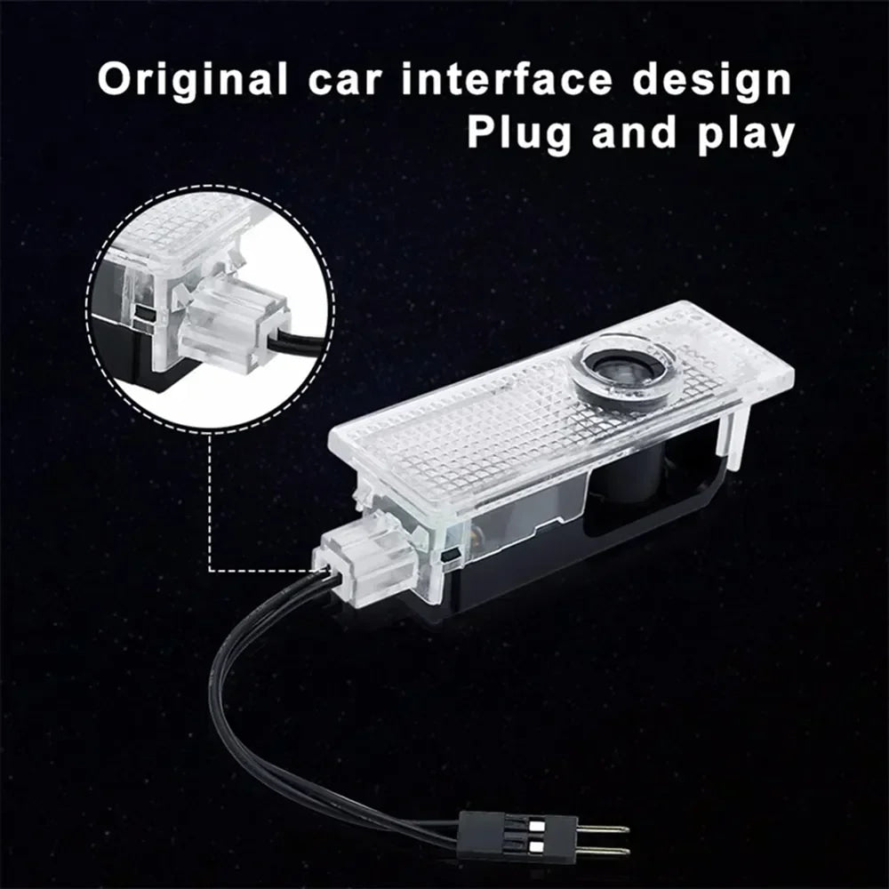 Led Car Door HD Light Laser Projector Welcome Ghost Lamps For BMW 3 5 6 7 1 Series Z4 X3 X6 E81 E71 E90 E93 F30 F10 E92 E60 E84