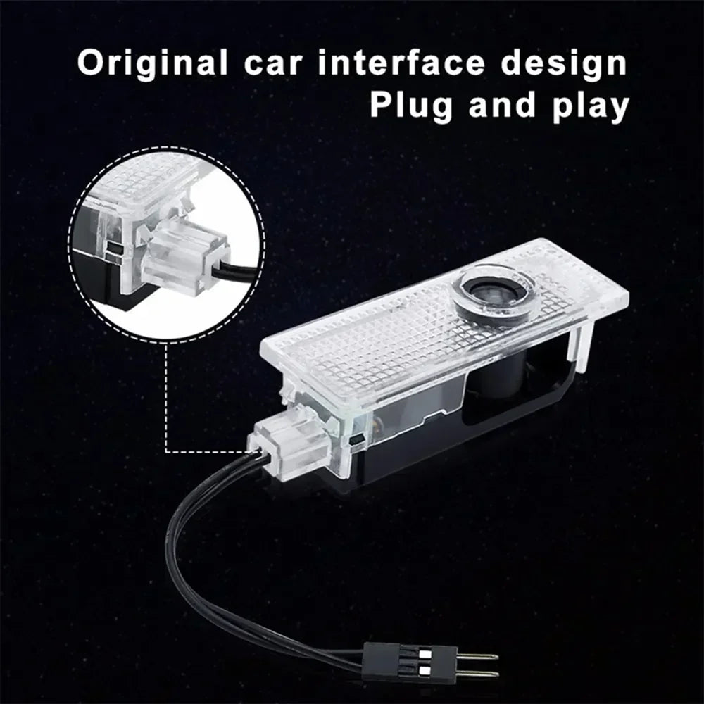 Led Car Door HD Light Laser Projector Welcome Ghost Lamps For BMW 3 5 6 7 1 Series Z4 X3 X6 E81 E71 E90 E93 F30 F10 E92 E60 E84