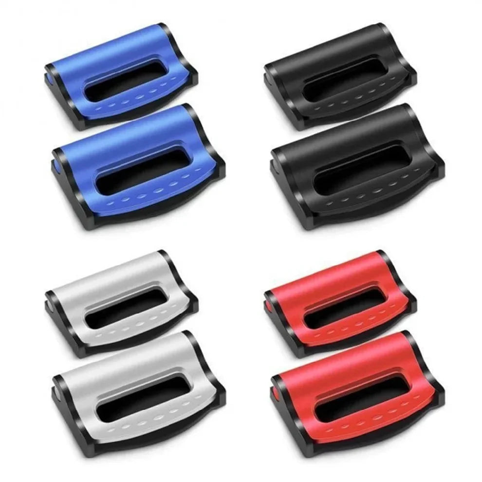 2pcs Car Seat Belt Buckle Clip Seatbelt Stopper Adjuster Clip To Relax Shoulder Neck Car Strap Clips