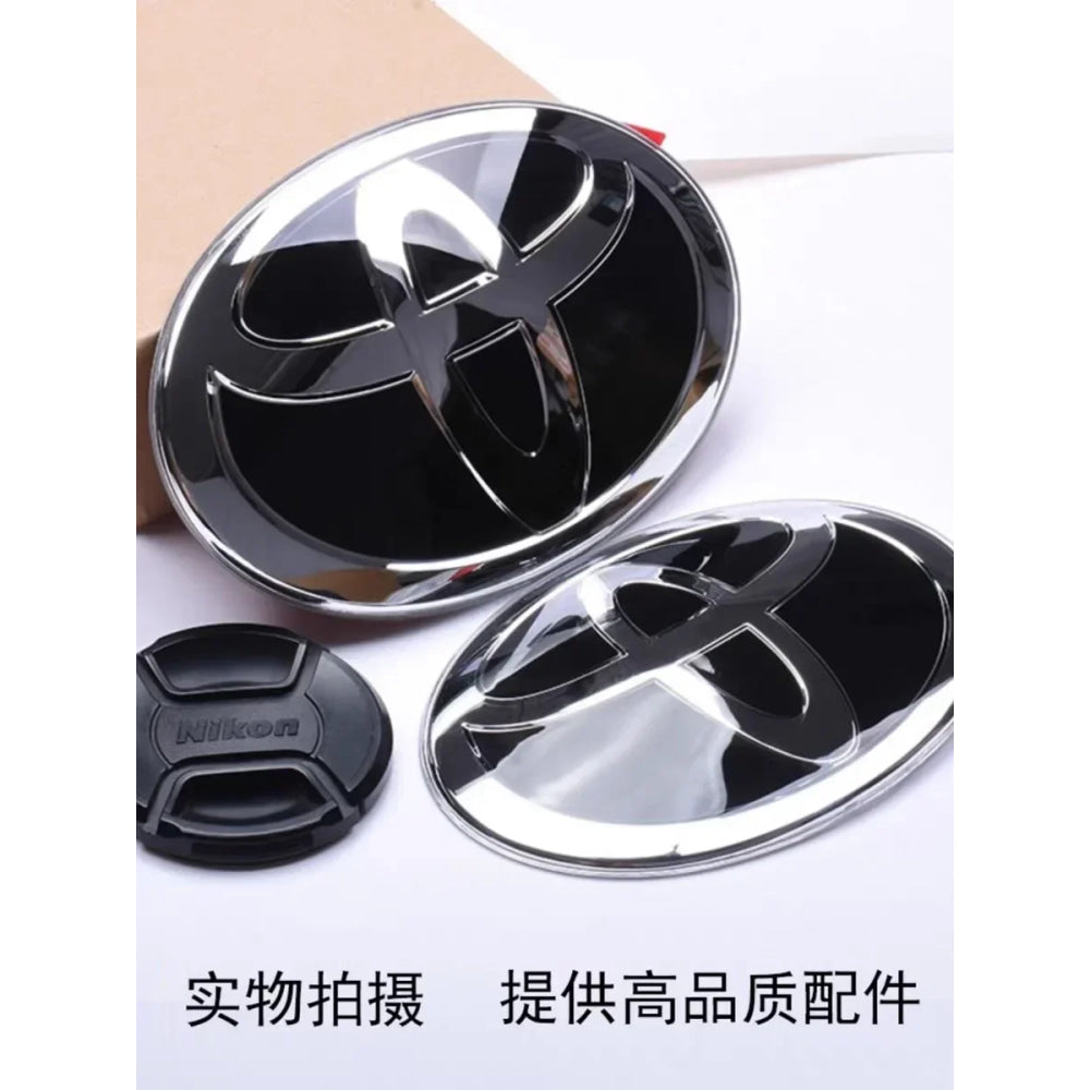 3D Car Logo Emblem Perfect Fit on Front Grill and Hood for Toyota Corolla Camry RAV4 LANDCRUSER Highlander PRIUS CHR Yaris Wish,
