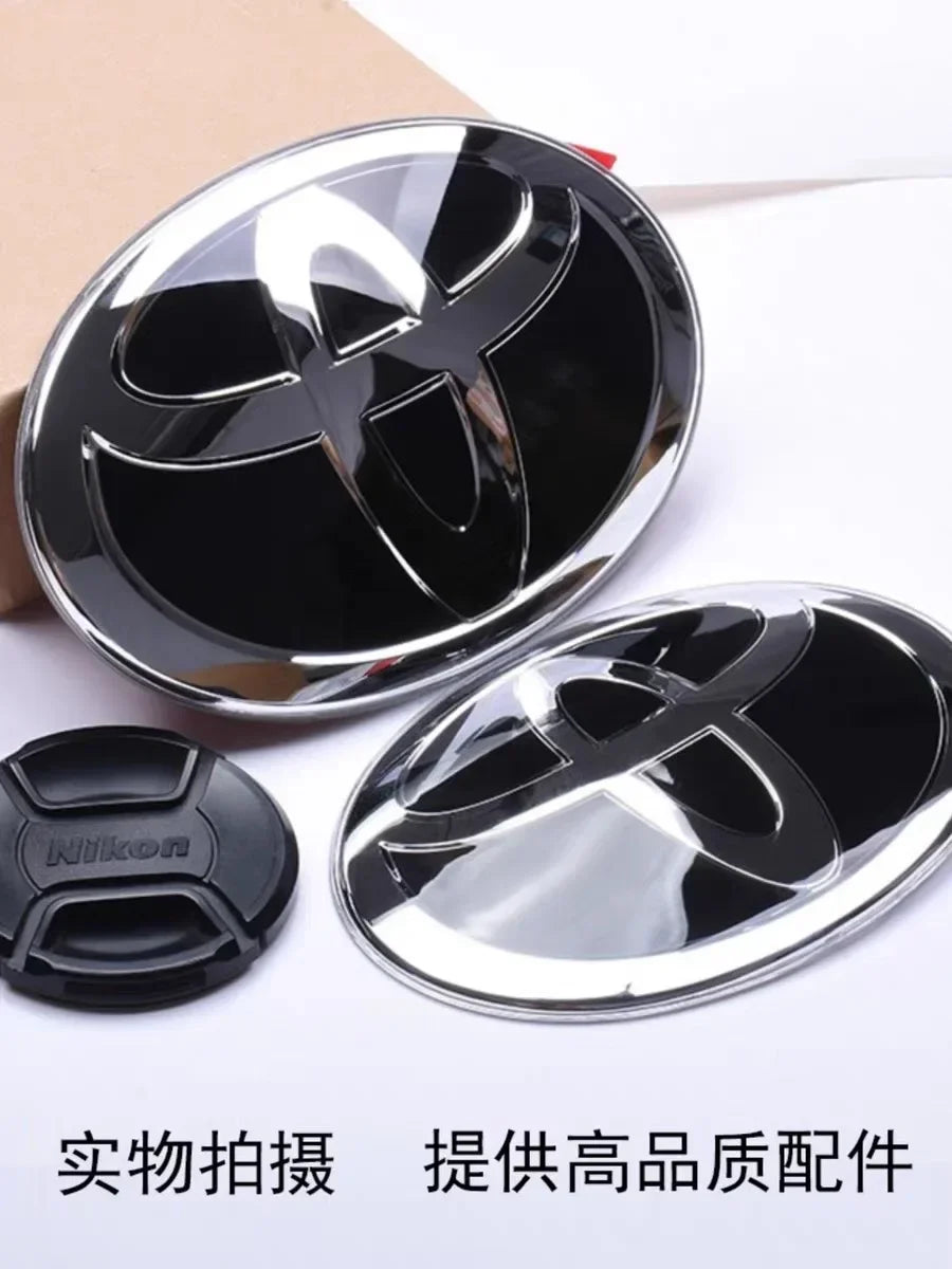 3D Car Logo Emblem Perfect Fit on Front Grill and Hood for Toyota Corolla Camry RAV4 LANDCRUSER Highlander PRIUS CHR Yaris Wish,