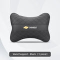 Nappa Leather Car Headrest Neck Pillow Waist Cushioning For Chevrolet Spark Captiva Cruze Malibu Equinox Trax Camaro Blazer