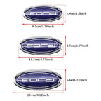 Ford Letter Badge Car Emblem Badge Sticker Front Hood ABS Rear Trunk Tailgate For Fiesta Ranger Mondeo Focus Escape Kuga Edge
