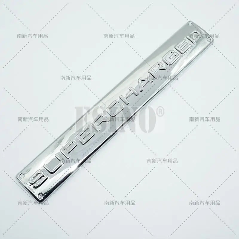 Car Styling Supercharged 3D ABS Adhesive Emblem Rear Trunk Badge Fender Sticker Car Body Decal Auto Accessory