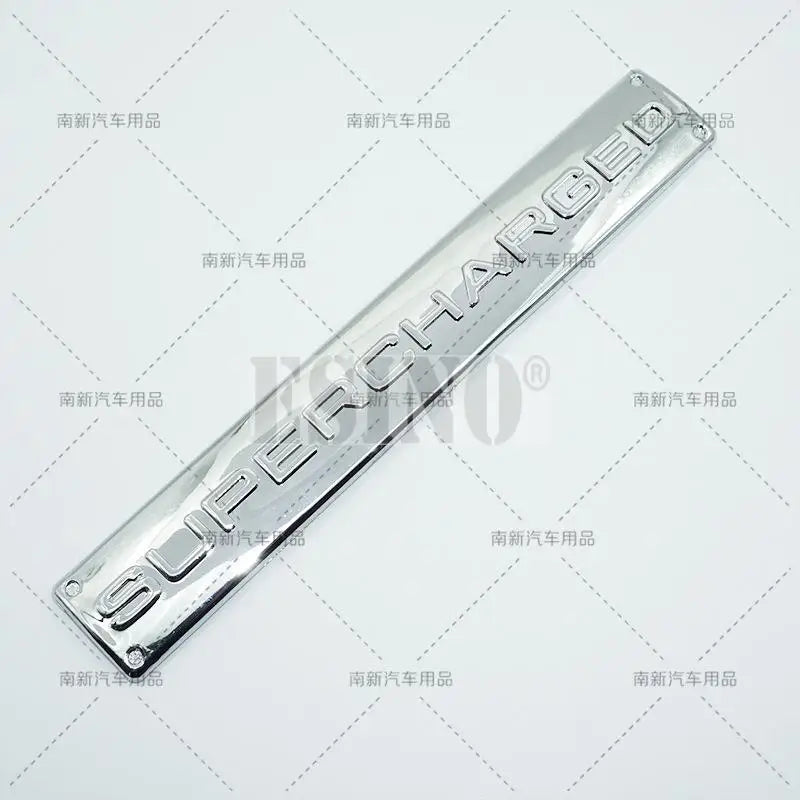 Car Styling Supercharged 3D ABS Adhesive Emblem Rear Trunk Badge Fender Sticker Car Body Decal Auto Accessory