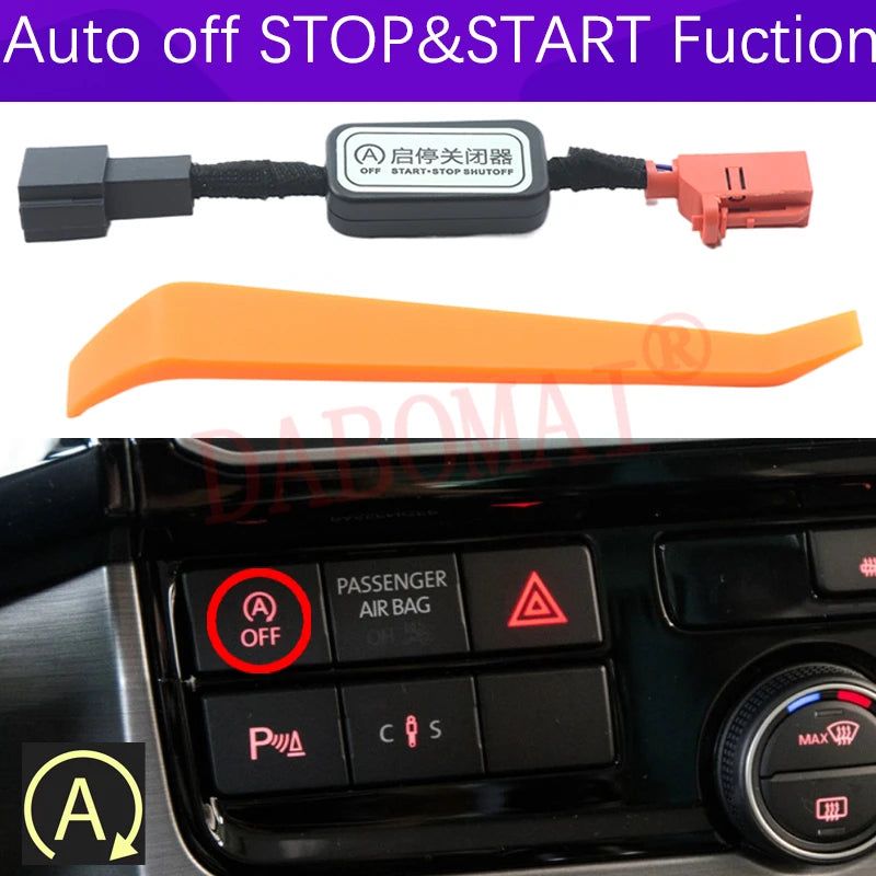 For VW Volkswagen Multivan T5 T6 Golf 6 Caddy Automatic Start Stop Engine System Off Eliminator Control Sensor Plug Cable