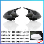 E90 E91 Black M3 Style Cover E81 E82 E87 E88 for BMW 1 3 Series E92 E93 Carbon Fiber M Look Rear Mirror Cap Car Accessories
