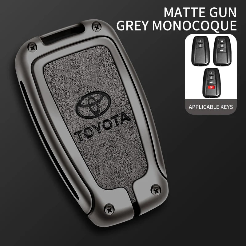 Car Key Case Bag Cover Shell For Toyota CHR Prado 2017 2018 Prius Camry Corolla RAV4 2017 2018 2019 2020 Protector Accessories