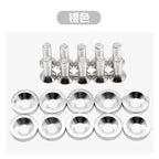 JDM Fender Washers M6 Bolt Set Car Modification Gasket Screw Fender Bumper Engine Aluminum Concave Screws Hex Fastener for Honda