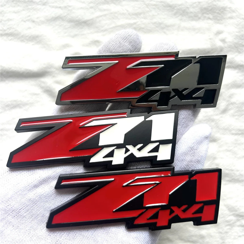 Metal Z71 4x4 Logo Emblem Badge Decal Car Sticker Front Hood Grill for Chevrolet Suburban Xtreme GMC Silverado Chevy Colorado
