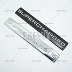 Car Styling Supercharged 3D ABS Adhesive Emblem Rear Trunk Badge Fender Sticker Car Body Decal Auto Accessory