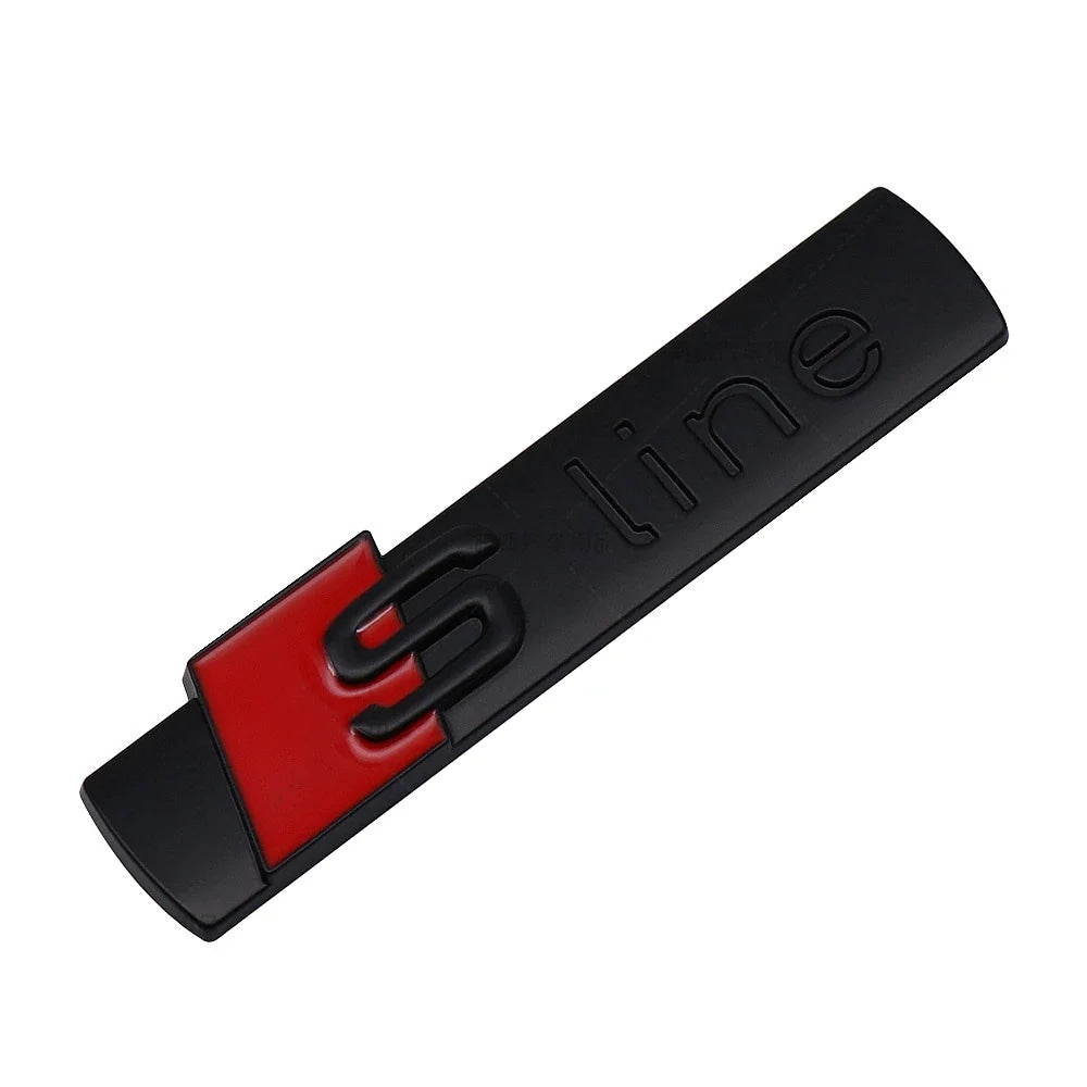 3d abs SLine Logo S Line Badge Car Fender Side Emblem Sticker For Audi A1 A2 A3 A4 A5 A6 A7 Q2 Q3 Q4 Q5 Q6 Q7 S3 S4 S5 S6 TT