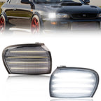 2X Front Corner Side Marker Light Parking Light Turn Signal Light LED For 1995 1996 1997 1998 1999 2000 2001 Subaru Impreza WRX