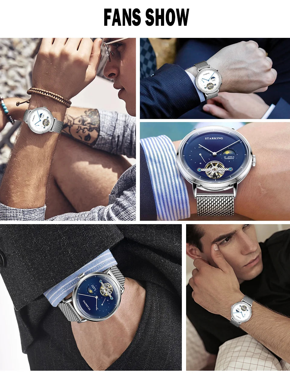 Classic Men's Watches Tourbillon Multi-function Full Automatic Men Watch High end Male Steel Strap Waterproof Wrist watches