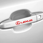4Pcs Car vinyl Styling Door Handle Decor Stickers Decals Accessories For Lexus LS LC IS350 ES300h ES300 IS220d NX350h RX CT200h
