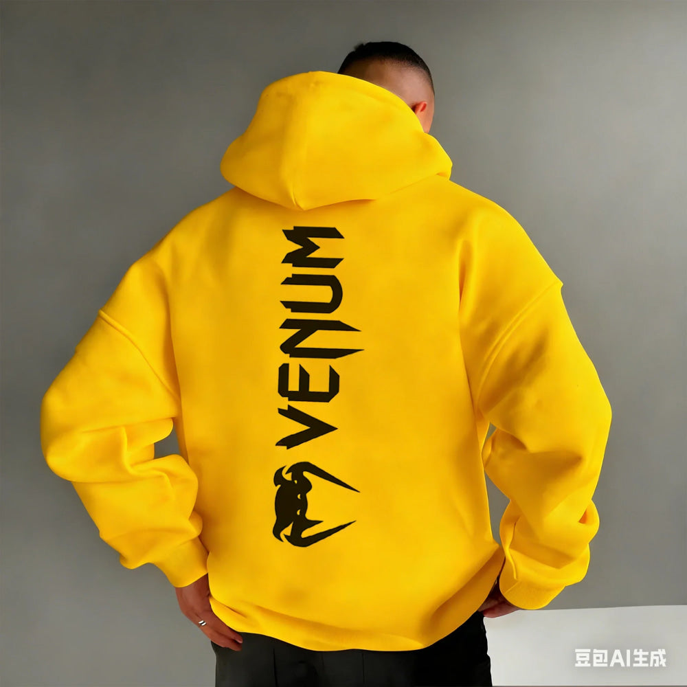 Men's Pattern Hoodies –Bold Back Prints MMA Inspired Streetwear Loose Fit Perfect for Gym  Casual Wear Limited Edition Designs