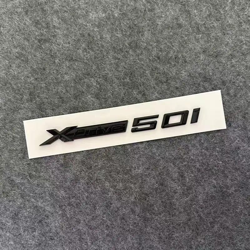 3D ABS Car Mudguard Trunk Emblem Sticker XDrive  20i 23i 25i 28i 30i 35i 40i 45i 48i 50i 55i Badge Decal Decor Fit for X3 X5