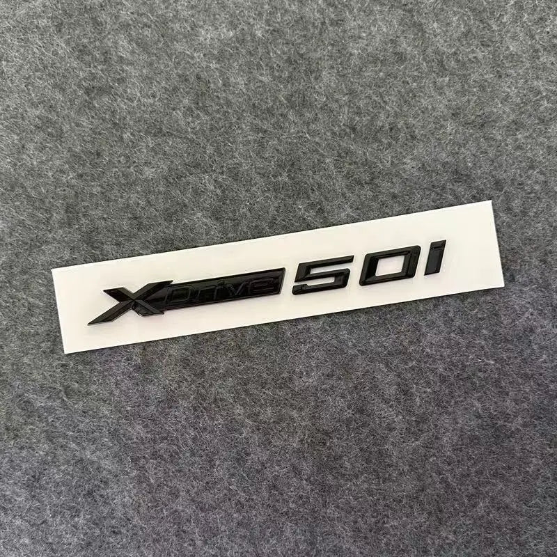 3D ABS Car Mudguard Trunk Emblem Sticker XDrive  20i 23i 25i 28i 30i 35i 40i 45i 48i 50i 55i Badge Decal Decor Fit for X3 X5