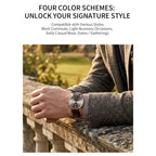 STARKING Sapphire 8215 Automatic Watch Fashion Sports Business Casual Wristwatch Waterproof Wear-resistant Watch Gifts for Men