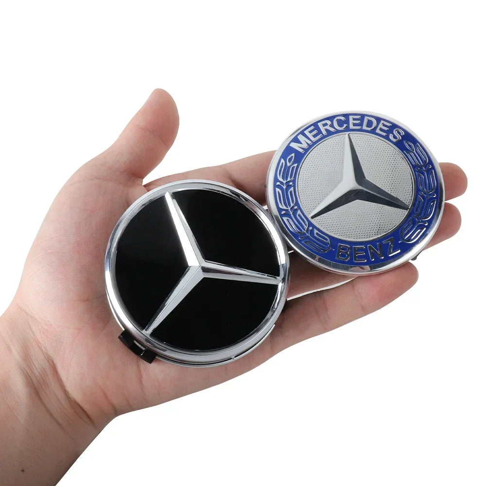 4PCS 75MM Car Wheel Center Hub Caps Tire Rim Covers Auto Accessories For Mercedes Benz CLA A180 W108 AMG CLK W201 W212 W213 W220