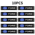 10Pcs 3D Car Styling Epoxy Emblem Badge Stickers Goods Auto Accessories For Ford Focus mk2 mk3 Fiesta Fusion Ranger Mondeo Kuga