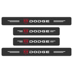 4Pcs Car Door Threshold Protector Sticker Emblem Decal Auto Accessories  For Dodge Durango Caliber Dakota Neon SXT Nitro Ram SRT