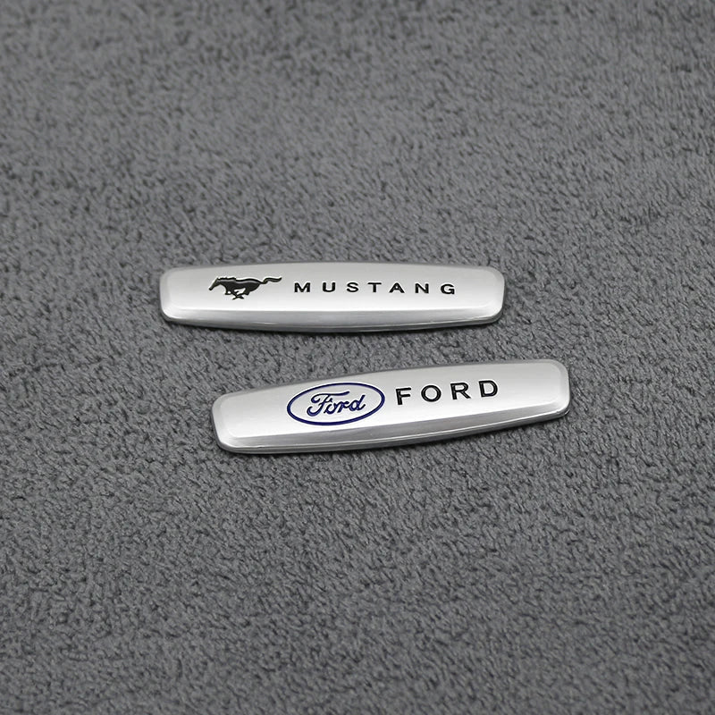 Ford  Seat Sticker Metal Badge Seat Mustang Badge For Ford Mustang Shelby Cobra Focus Mondeo F-150 Accessories Interior Sticker