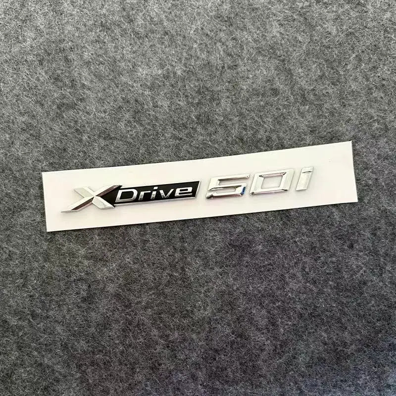 3D ABS Car Mudguard Trunk Emblem Sticker XDrive  20i 23i 25i 28i 30i 35i 40i 45i 48i 50i 55i Badge Decal Decor Fit for X3 X5
