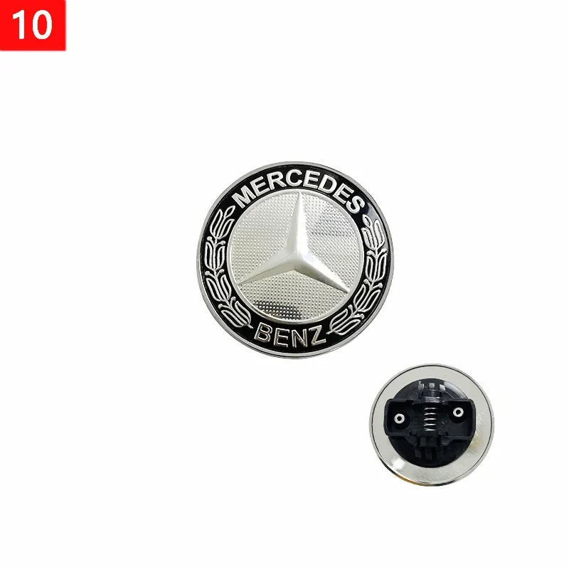 1pcs 56mm Car Aluminum Hood Emblem Front Badge Modification Accessories for Mercedes Benz C-Class E-Class W204 W205 W213 W214