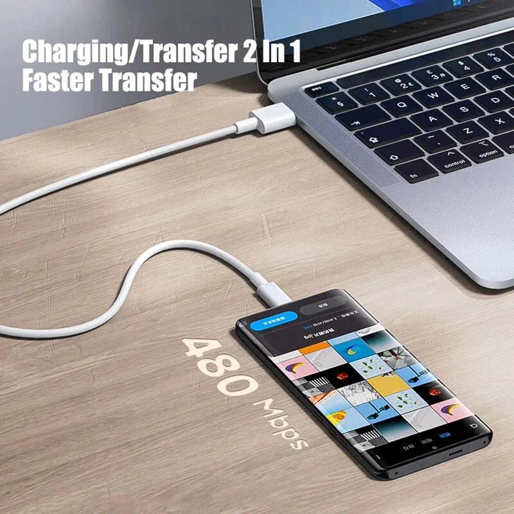 Cable USB tipo C a USB tipo C, Cable de datos de carga rápida, PD, 60W, para Iphone 15, 15Pro, Huawei, Samsung, Xiaomi, línea de datos, negro, blanco, 1M, 2M, 3M