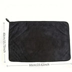 Dark gray car microfiber towel, oversized strong absorbent car wash cloth, high-efficiency cleaning wipe cloth