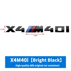 3D ABS M-Standard Sports Competition Emblem Rear Trunk Logo Sticker For BMW M1   X2 X3M X4M X5M X6M X7M Auto Modification  Badge