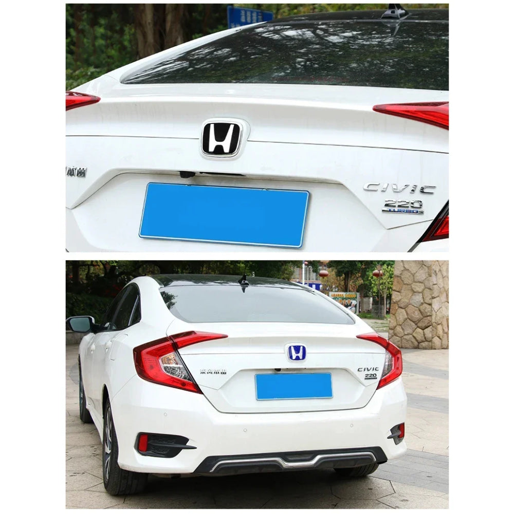 Car Logo Badge Front Grille Trunk Steering Wheel Decoration Accessories For Honda Fit GK5 HRV Vezel Accord Civic Cars Emblem