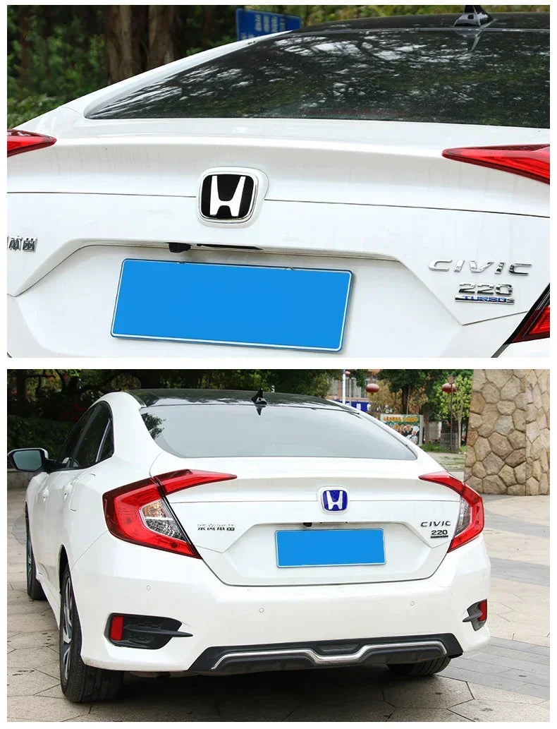 Car Logo Badge Front Grille Trunk Steering Wheel Decoration Accessories For Honda Fit GK5 HRV Vezel Accord Civic Cars Emblem