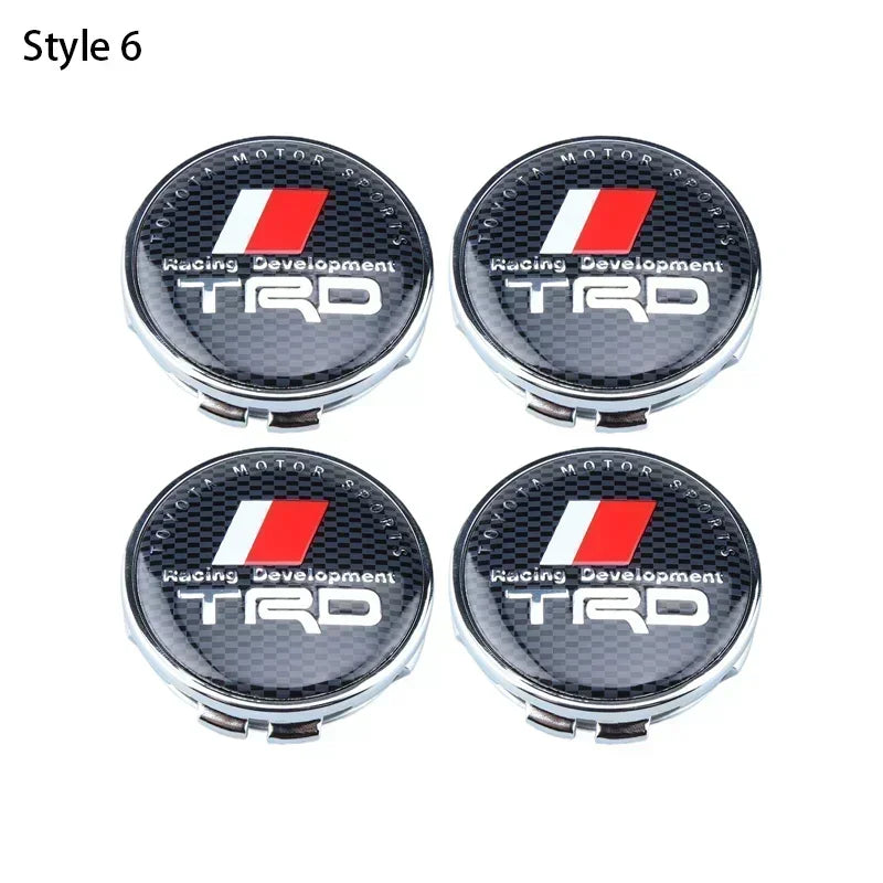 4pcs 60mm Car Tyre Wheel Center Hub Cap Badge For Toyota C-hr Prado Rav4 Yaris Hilux Prius Avensis Corolla Camry Accessories