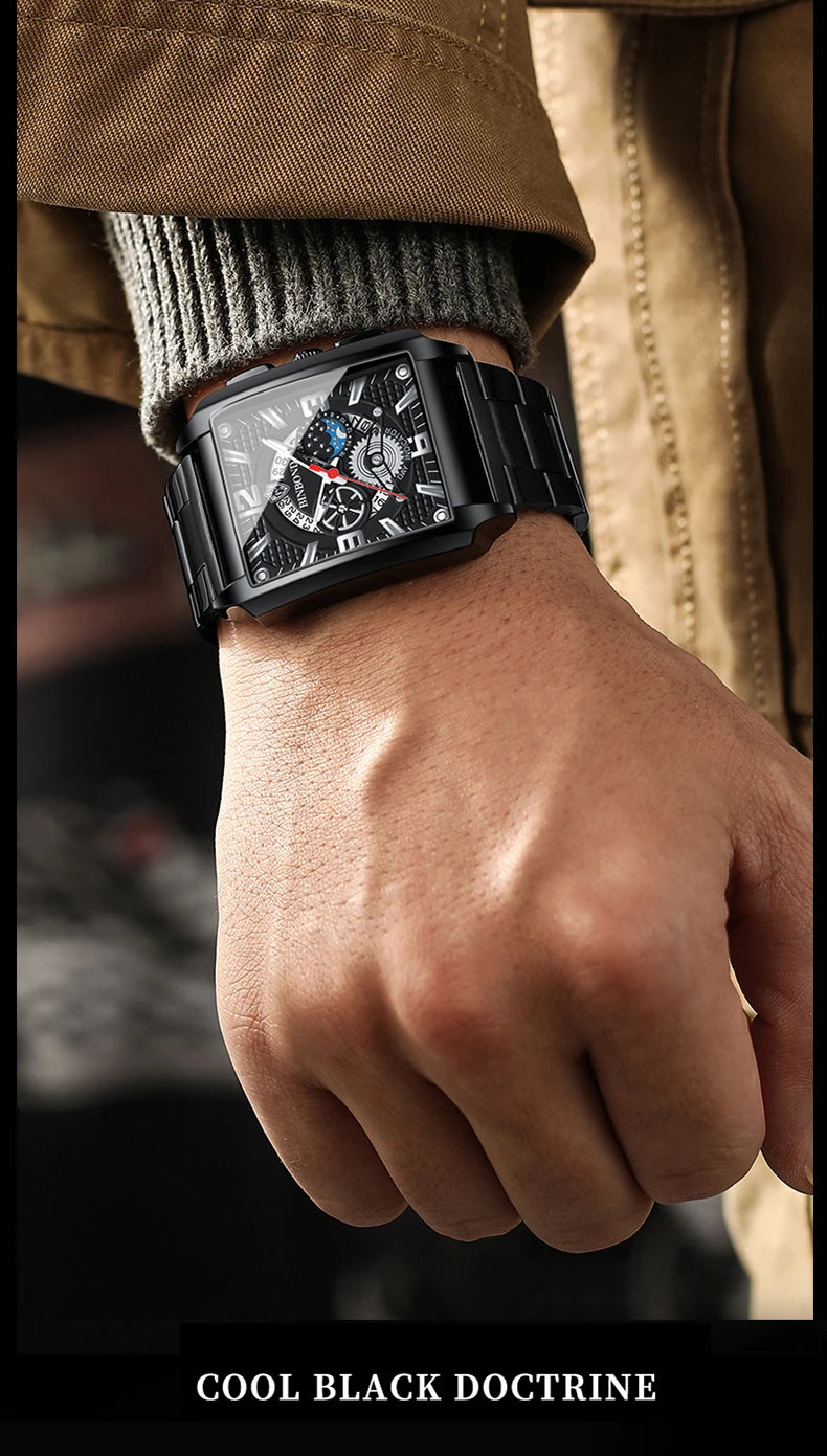 BINBOND Luxury quartz wristwatches luminous waterproof auto date chronograph men's watch business sport fashion casual reloj