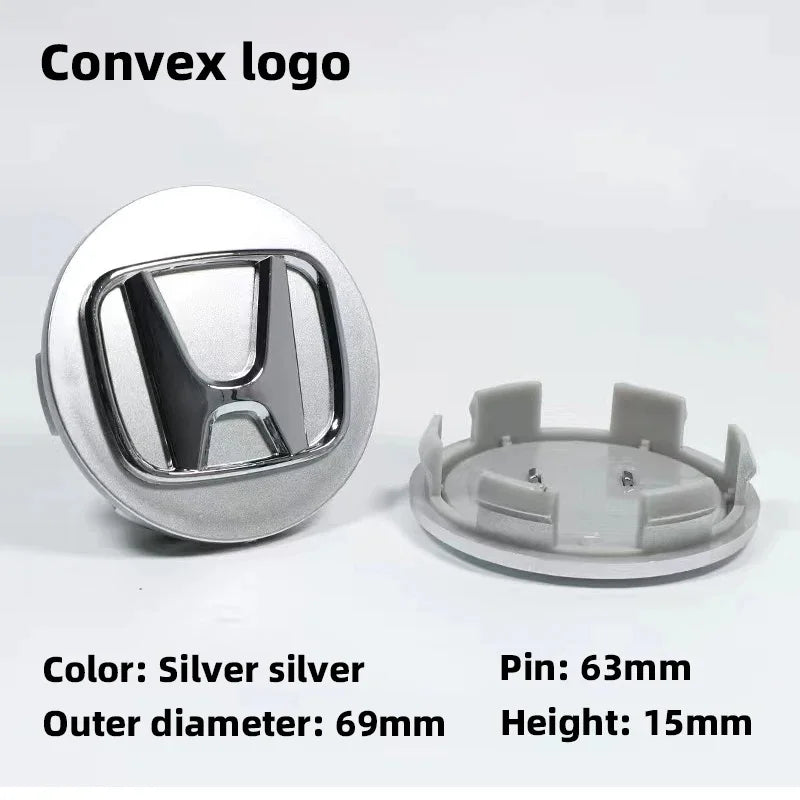 4Pcs 58mm Anti Dust Car Wheel Hub Center Caps for Honda Civic CRV Accord Fit Jazz HRV Vezel City Odyssey Stepwg Rim Badge Covers
