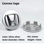 4Pcs 58mm Anti Dust Car Wheel Hub Center Caps for Honda Civic CRV Accord Fit Jazz HRV Vezel City Odyssey Stepwg Rim Badge Covers