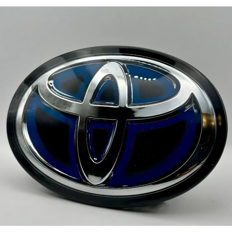 3D Car Hybrid Logo Front Grill Hood trunk Emblem for Toyota Corolla Camry RAV4 Hilux CHR Highlander Yaris Vios Alphard HRV Reiz